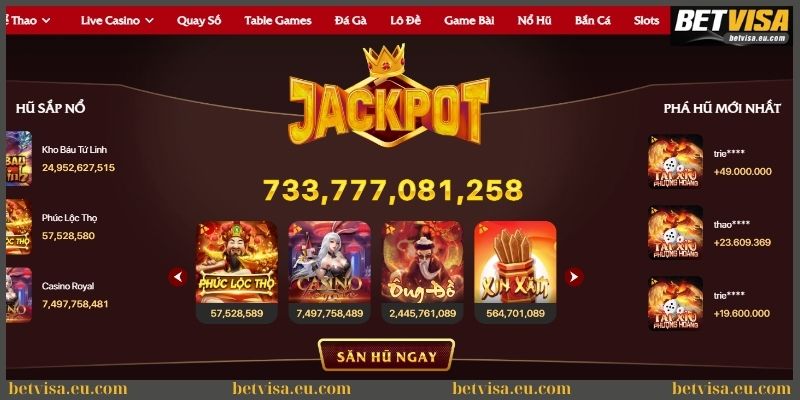 Nổ hũ đổi thưởng nhận jackpot khủng tại game Xo88